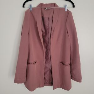 H&M size 0-2 old rose boyfriend blazer/jacket
